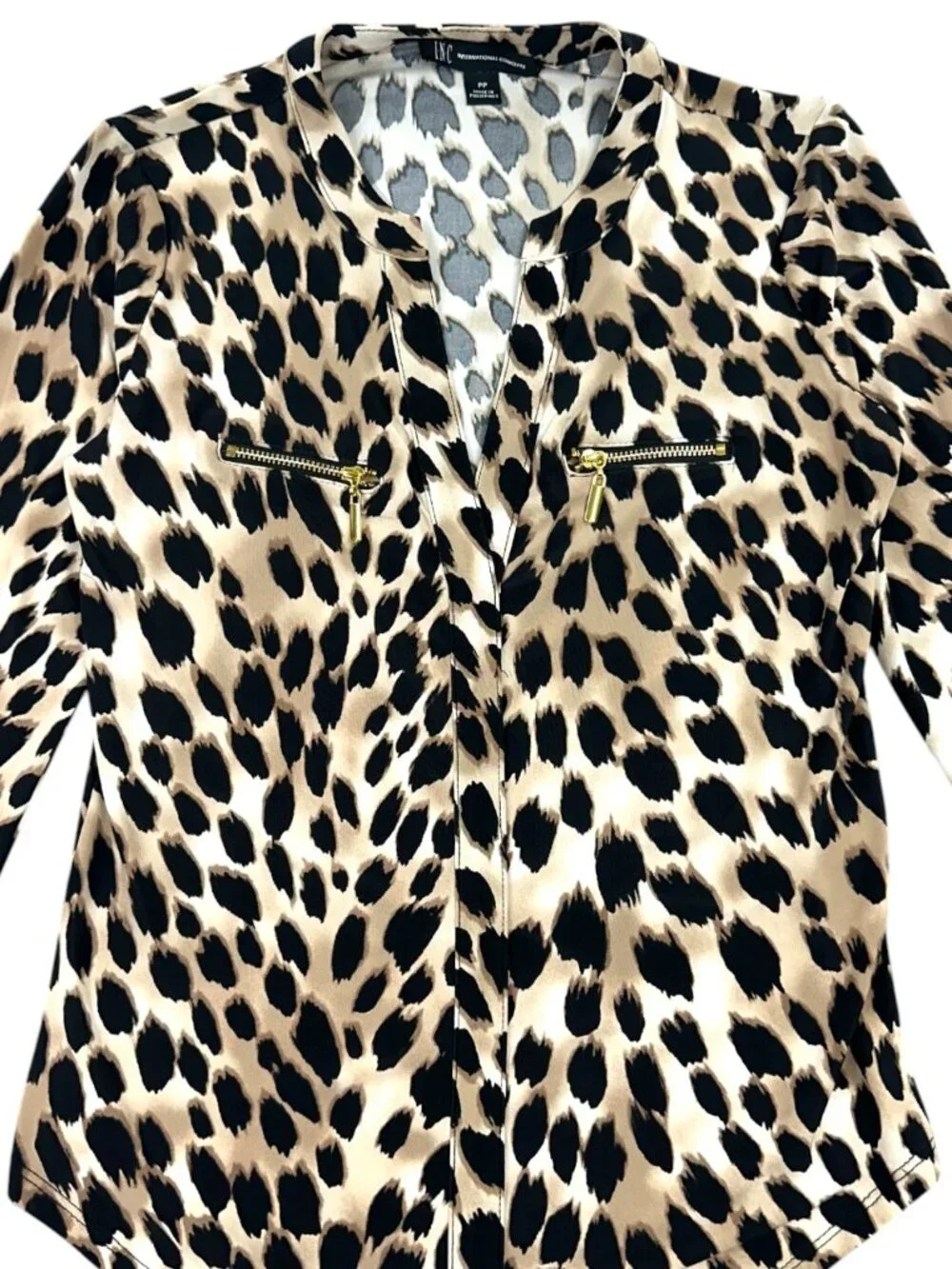 INC‎ International Concepts Leopard Print Long Sleeve